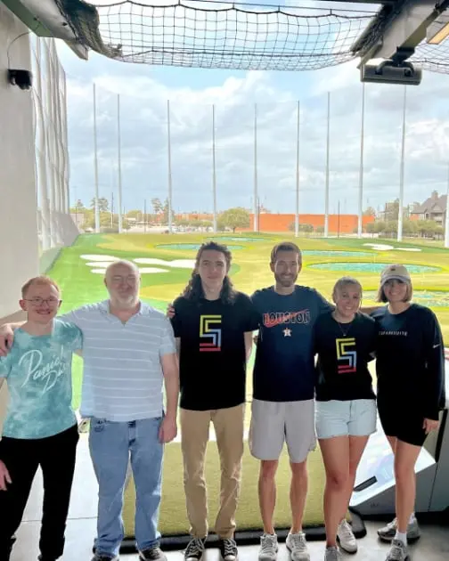 Team outing at Topgolf
